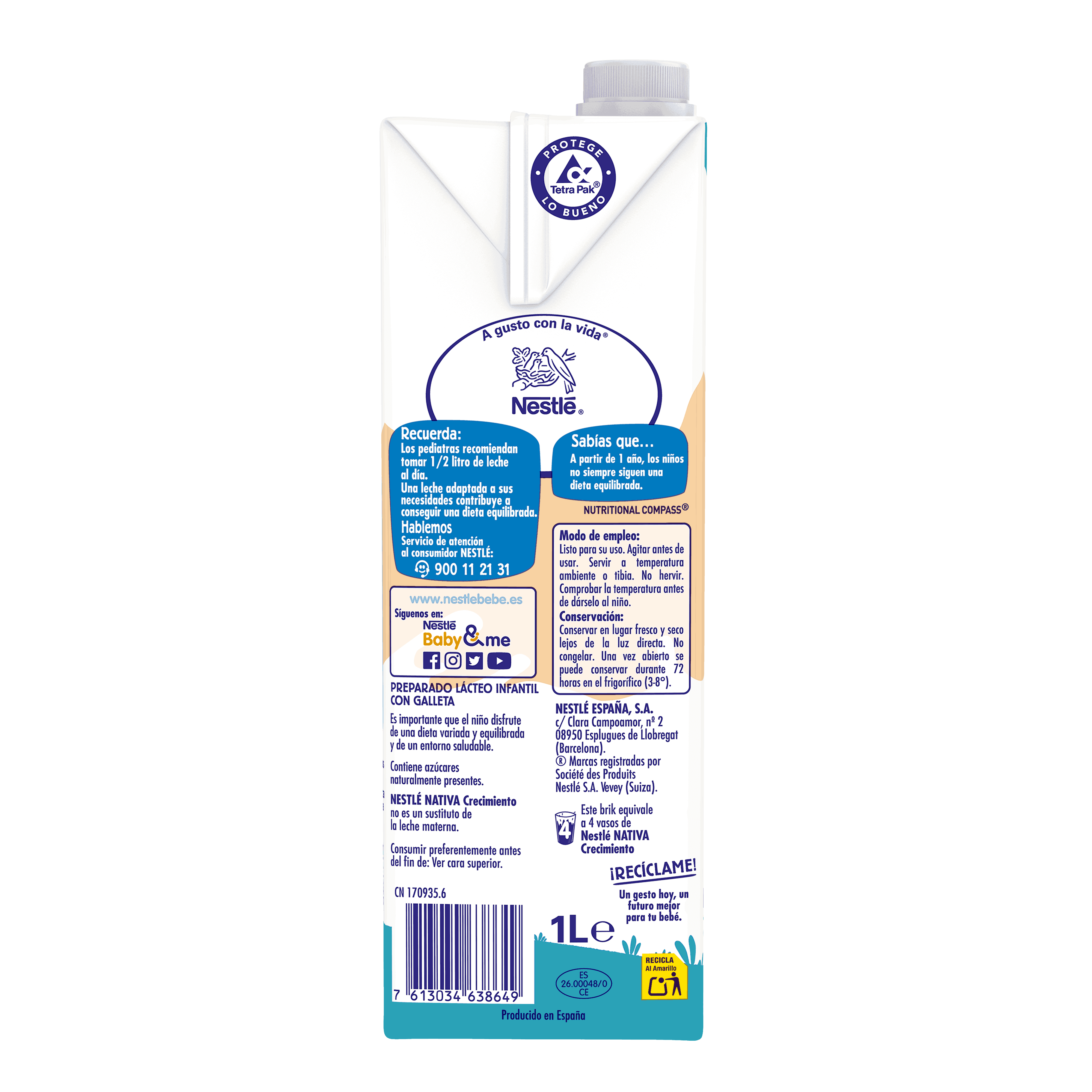 Nestlé Nativa Crecimiento Galleta