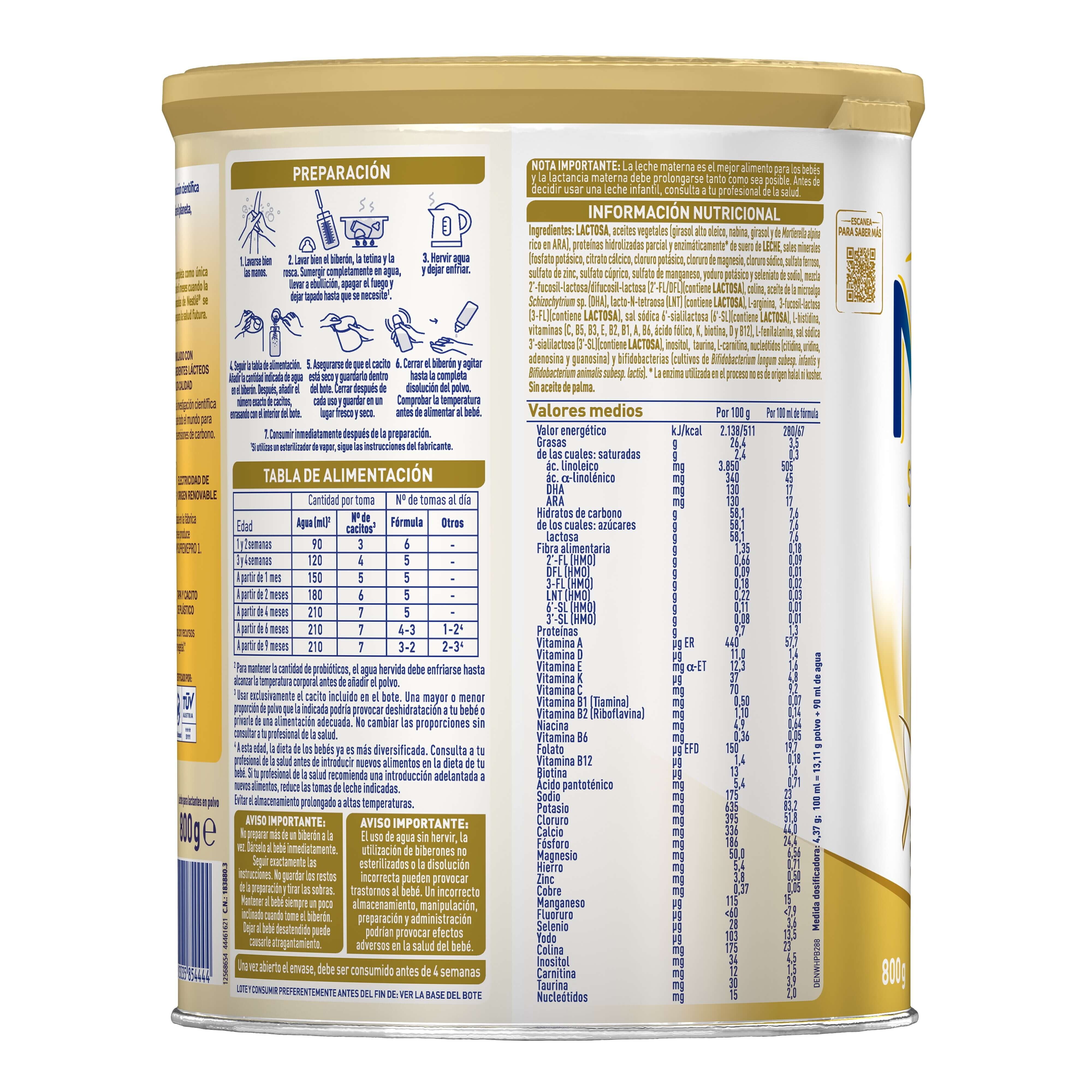 NAN® SUPREME PRO 1  Leche de inicio desde el primer día