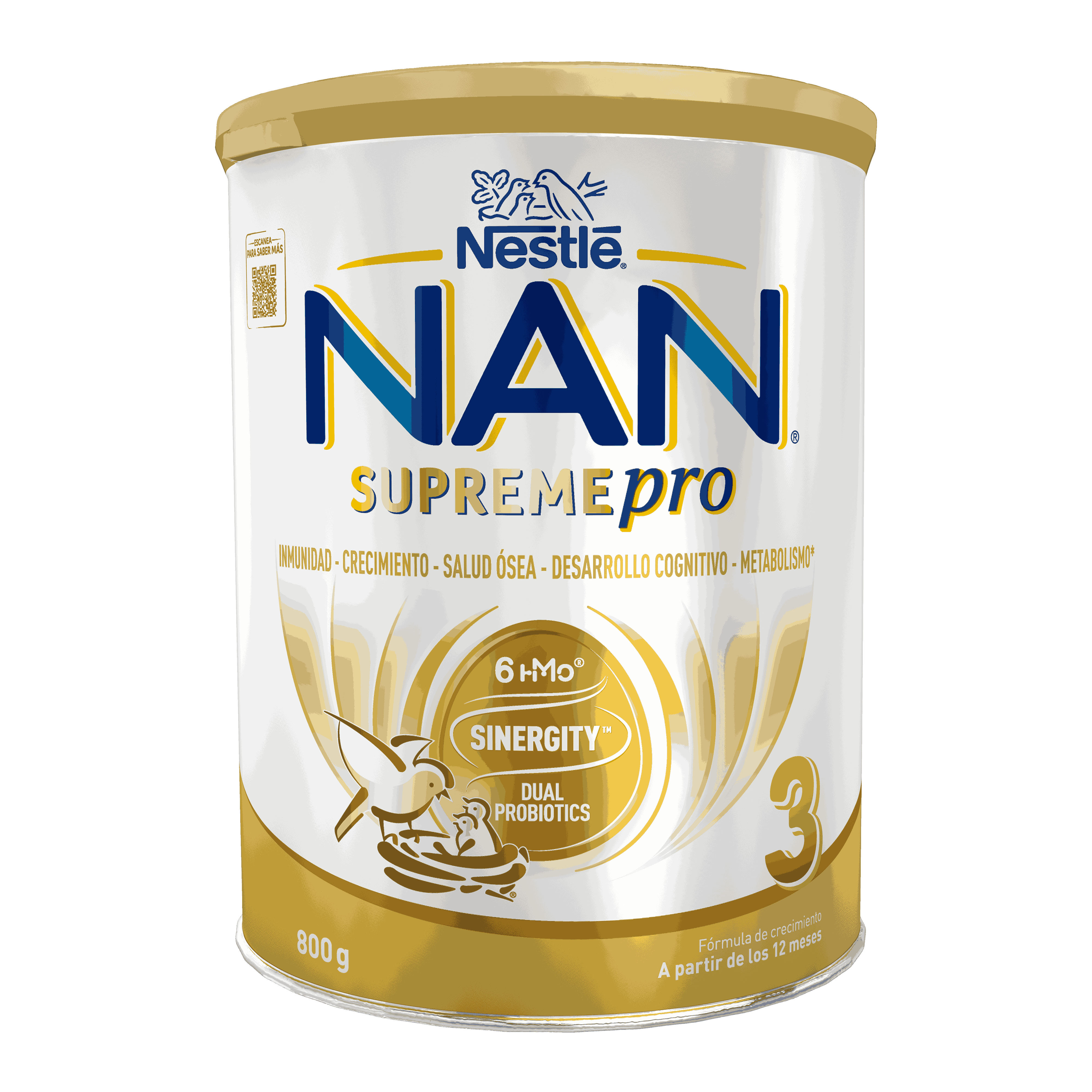 Nan Supreme PRO 3: Leche de Crecimiento para Bebés a Partir de 1 Año