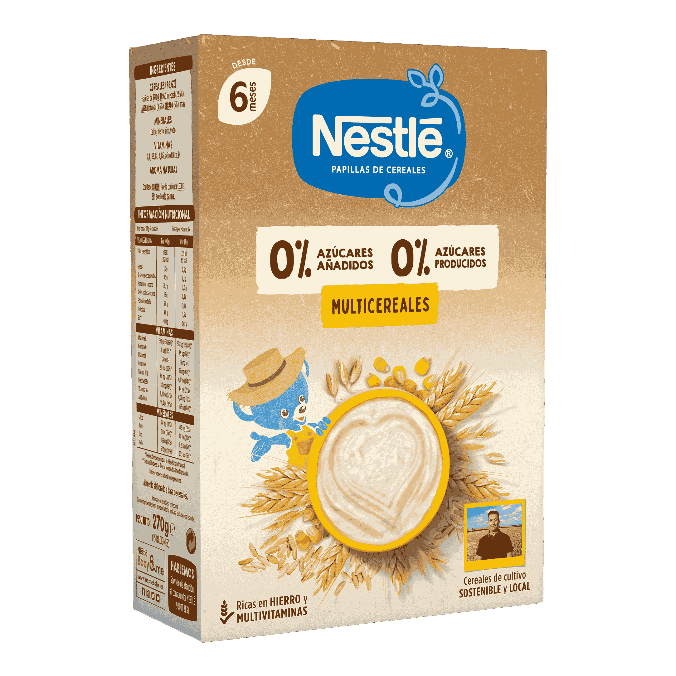 Nestlé Papillas 0%0% Multicereales