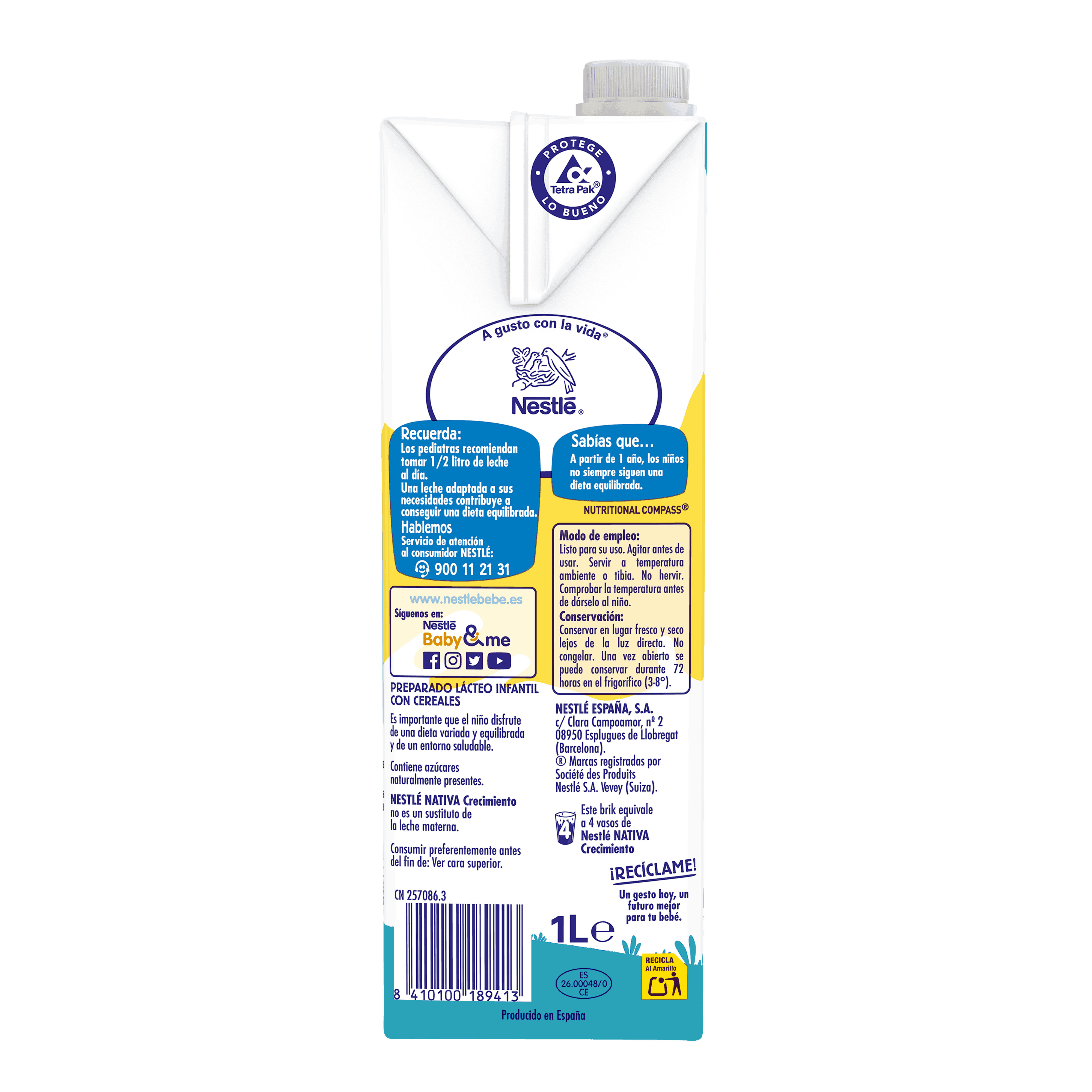 Nestlé Nativa Crecimiento Cereales