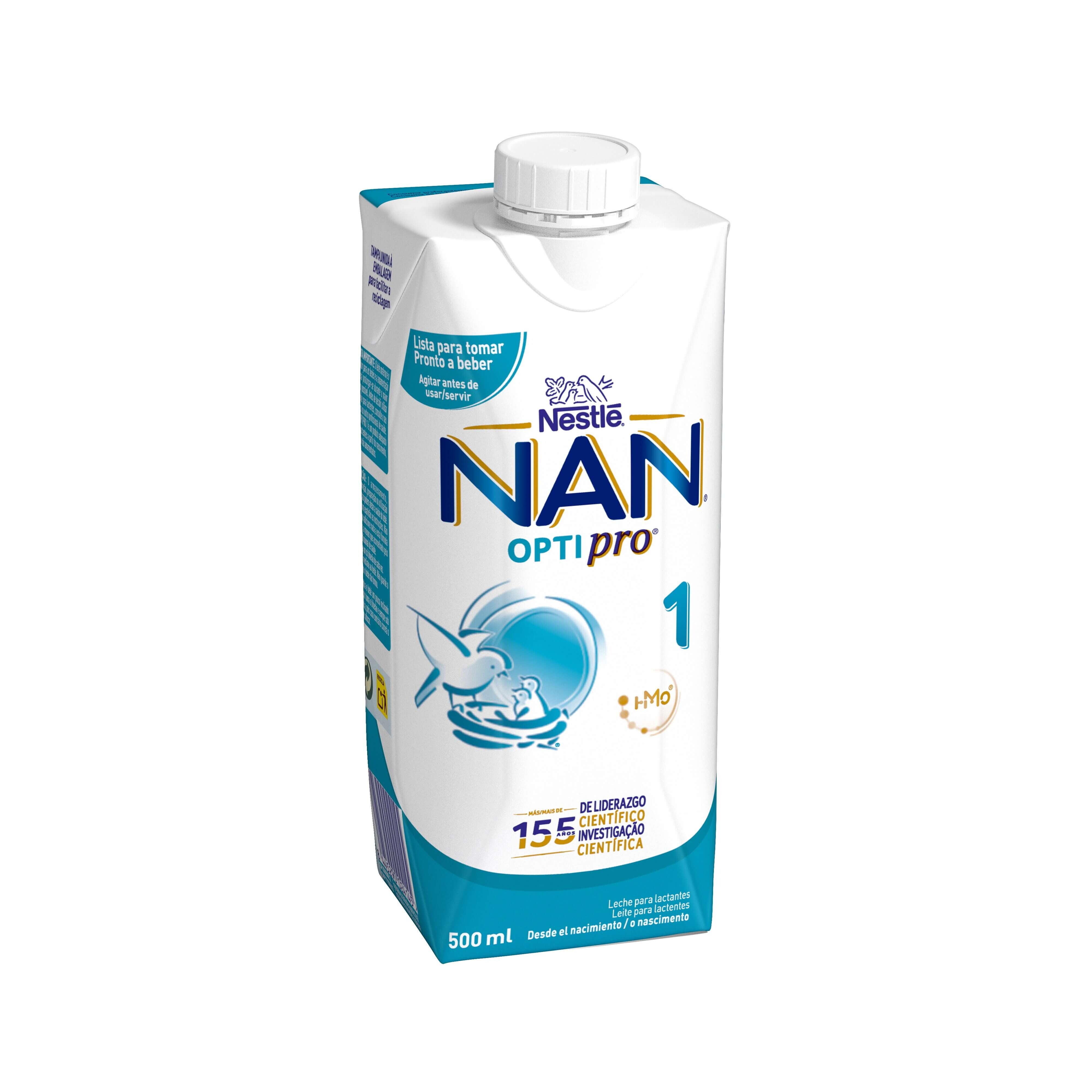 NAN OPTIPRO 1 Leche líquida de inicio desde el primer día. 