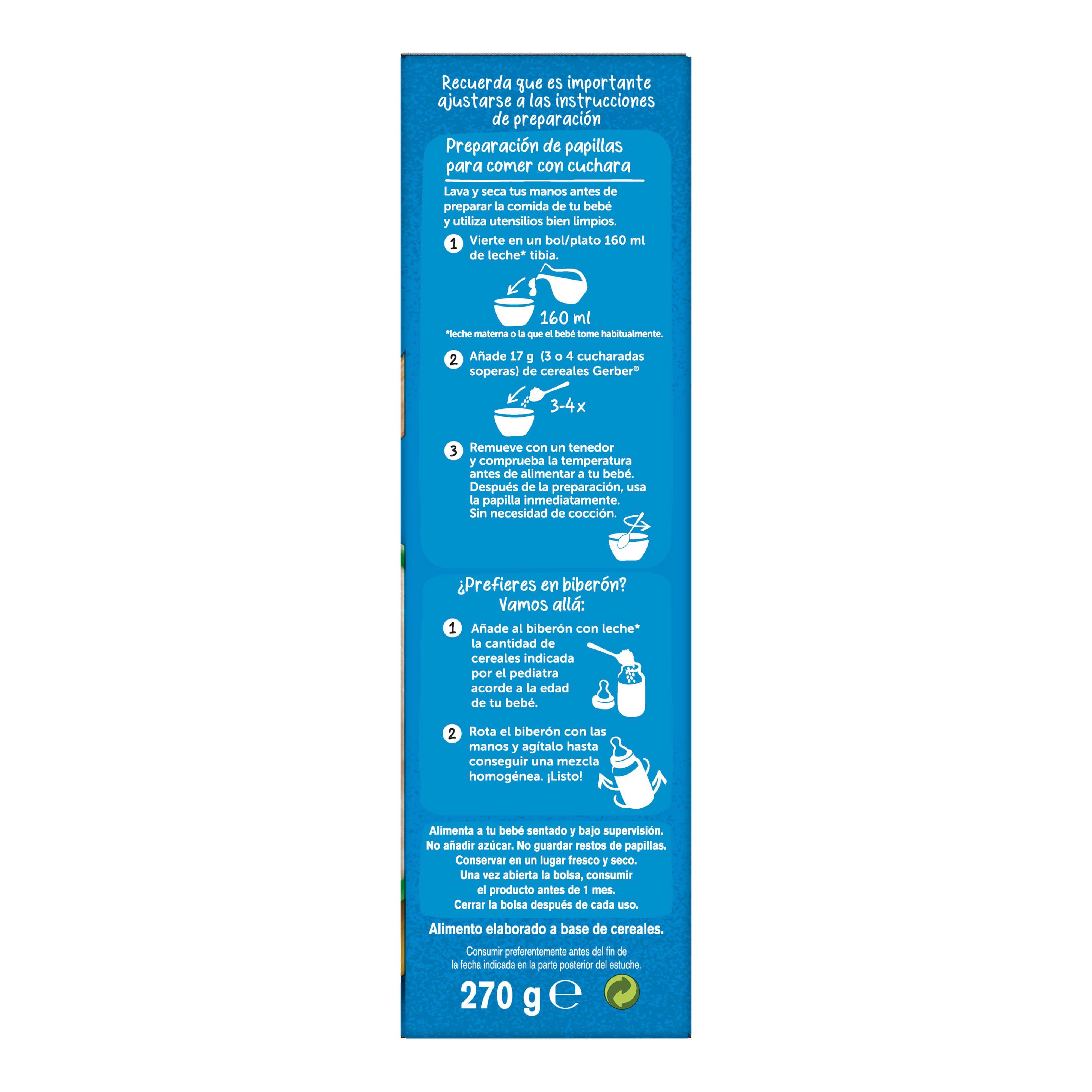 Papilla multicereales fruta 