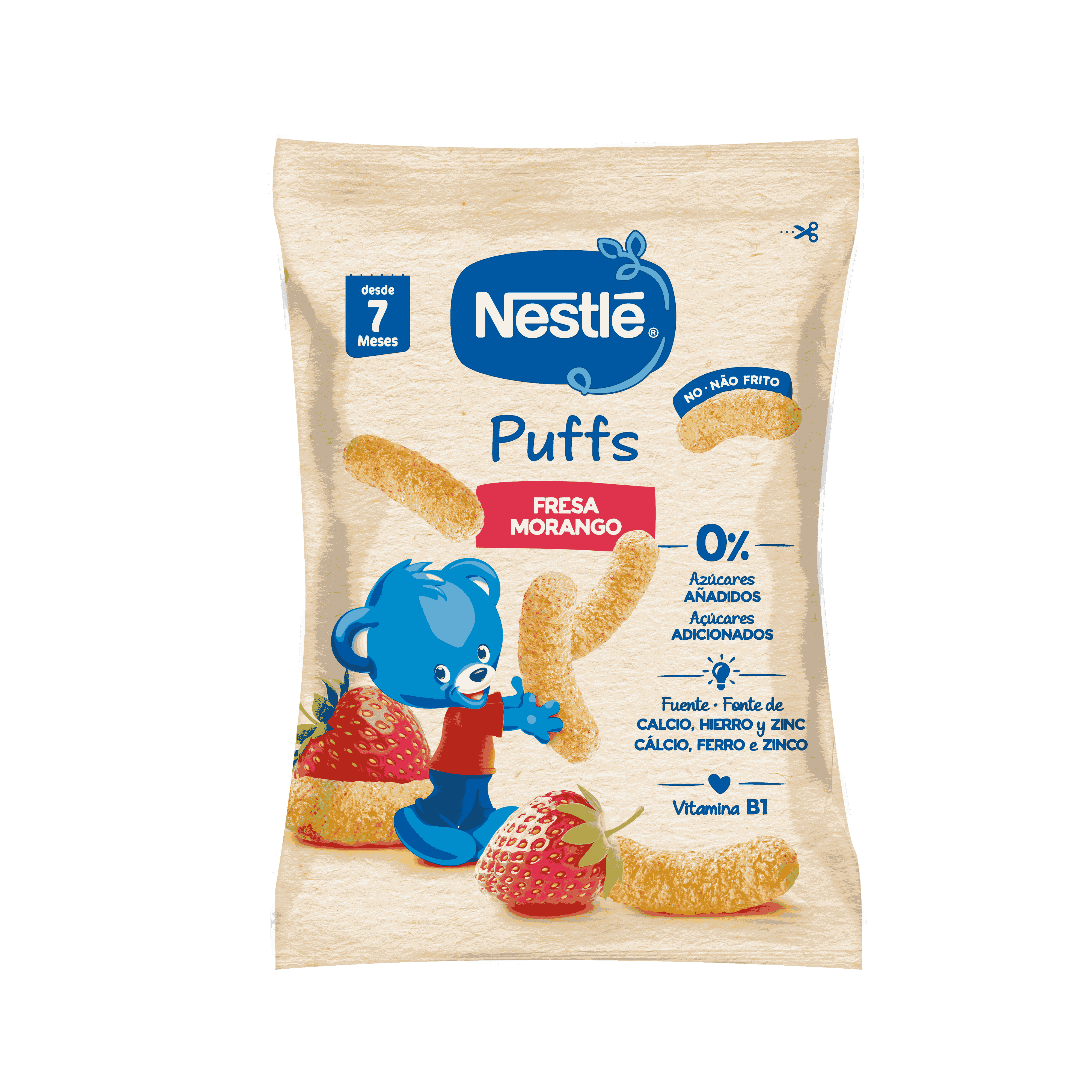Snacks NESTLÉ Puffs Fresa 