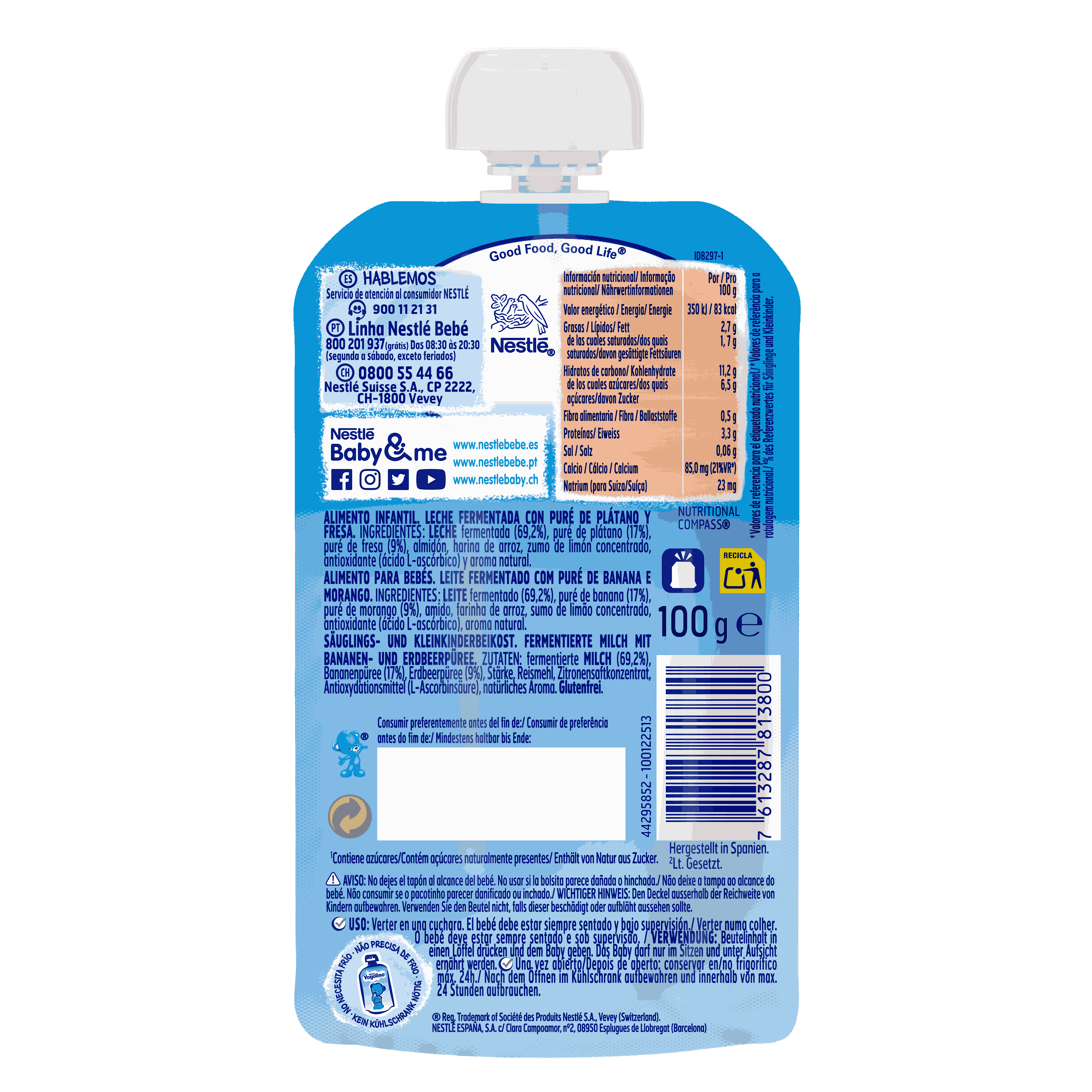 YOGOLINO PLÁTANO FRESA 