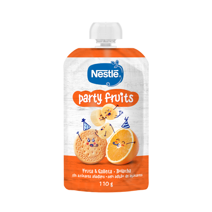 PURÉ DE FRUTAS NESTLÉ Party Fruits 110g
