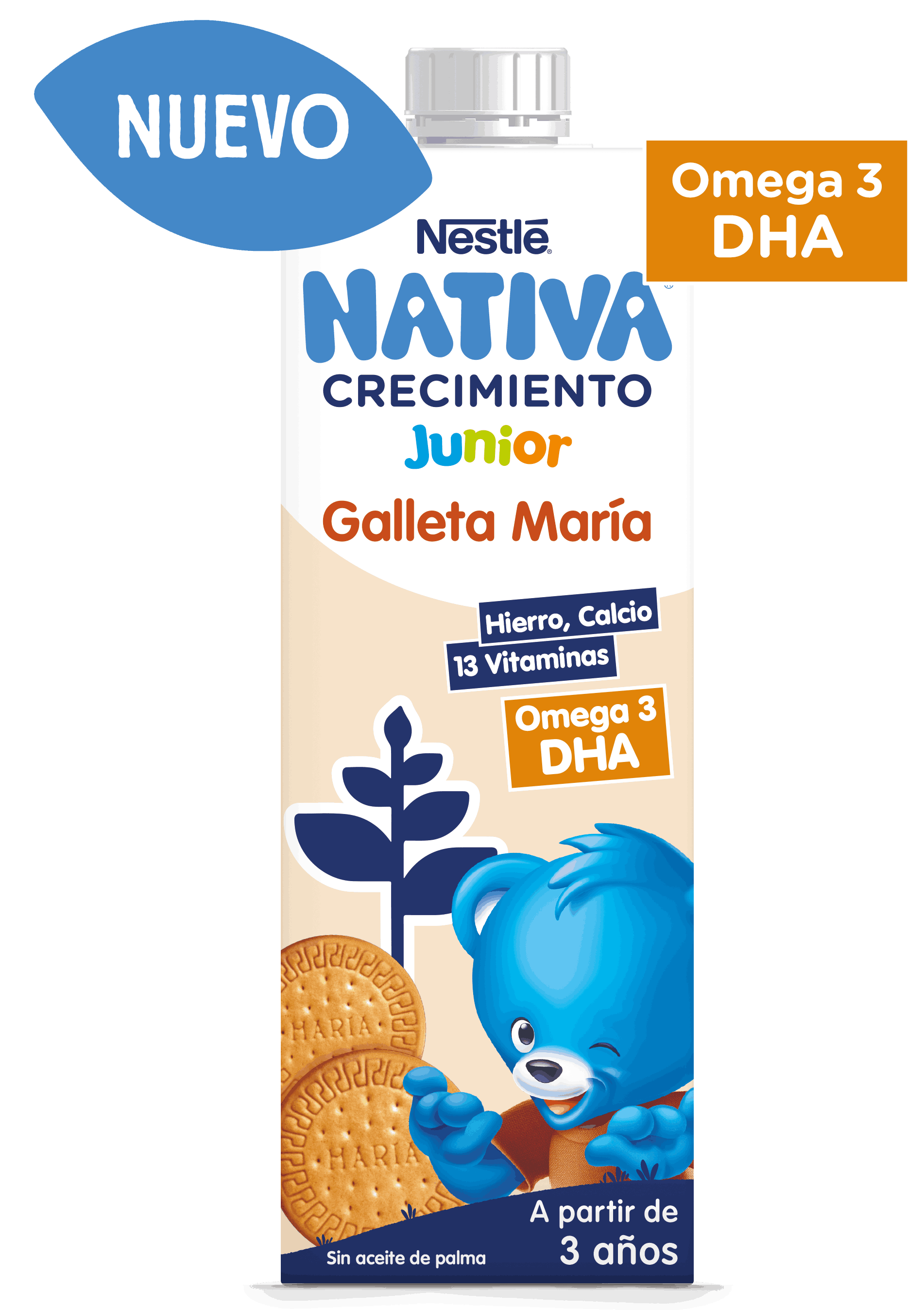 Nativa 3 crecimiento + galleta maria 1l