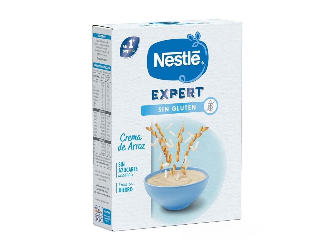 Papilla NESTLÉ EXPERT Sin Gluten Crema de Arroz