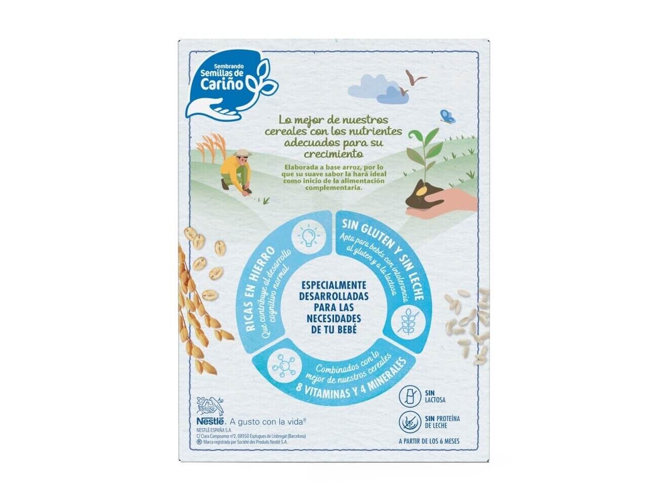 Papilla NESTLÉ EXPERT Sin Gluten Crema de Arroz