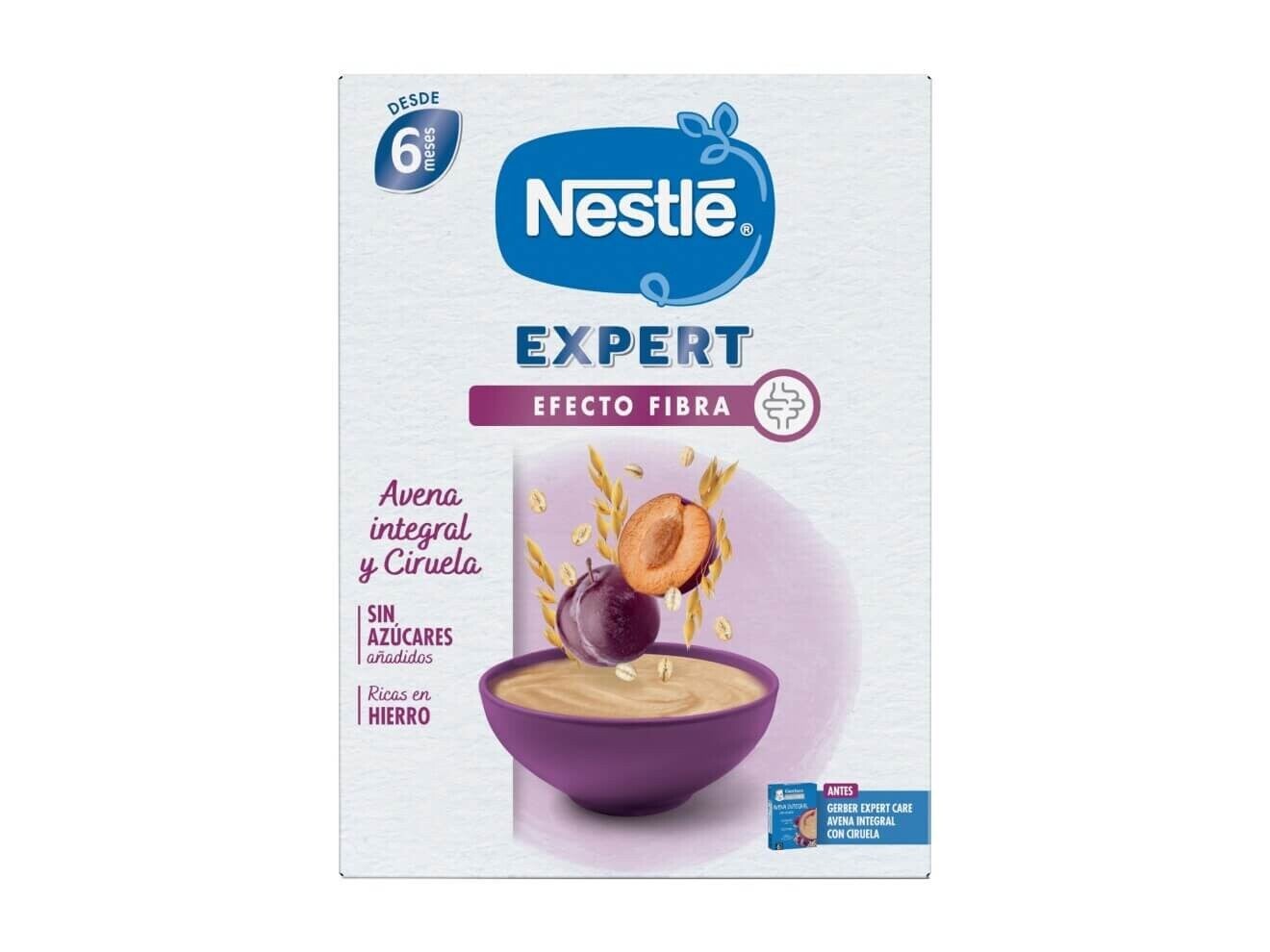 Papilla NESTLÉ EXPERT Avena Integral con Ciruela