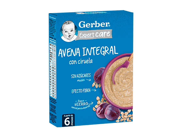 gerber expertcare avena integral con ciruela