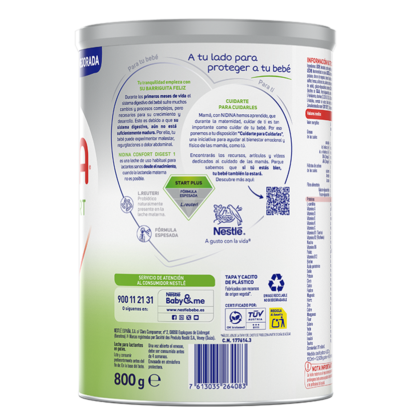 NIDINA Confort Digest 1 – Desde el inicio hasta los 6 meses​