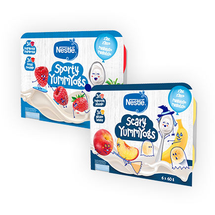 Productos tarrinas Nestlé Yummyogs