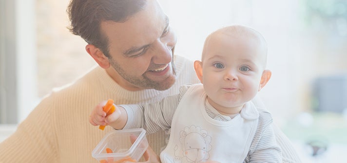 El bebé escoge los alimentos