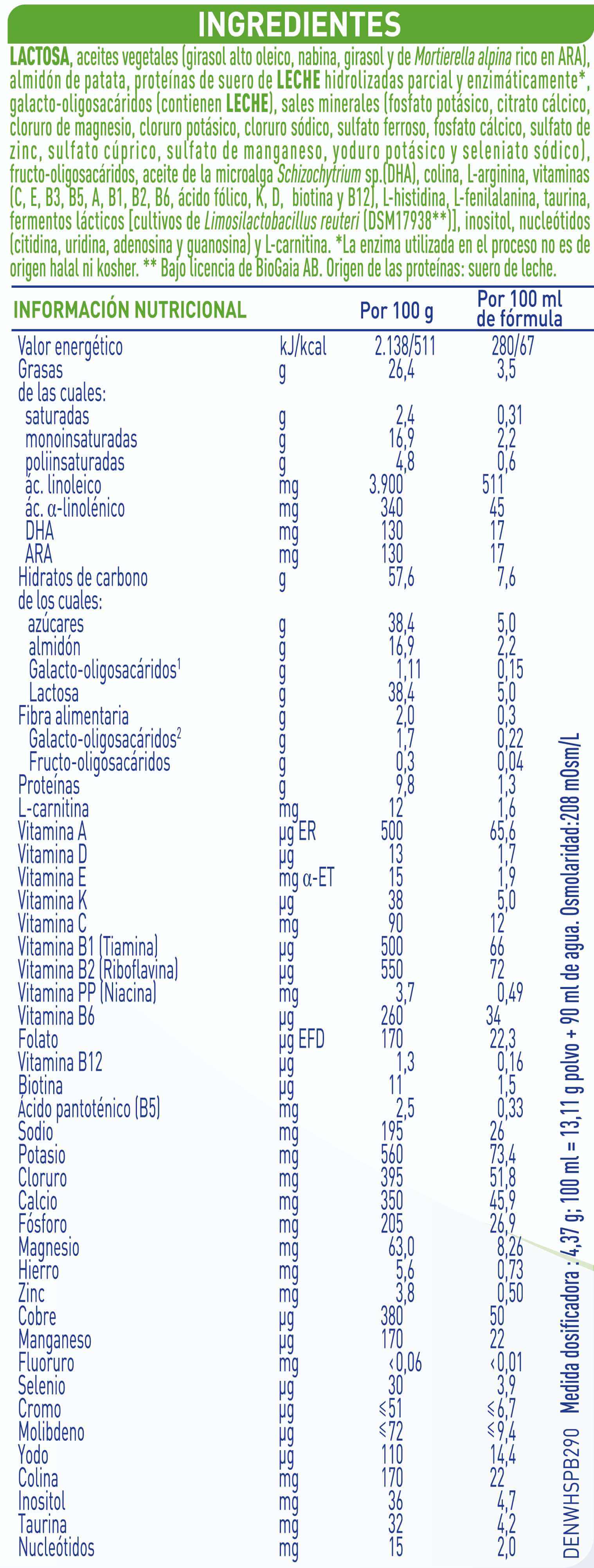 Leches - papillas: Nan Confort Total 1 800 g