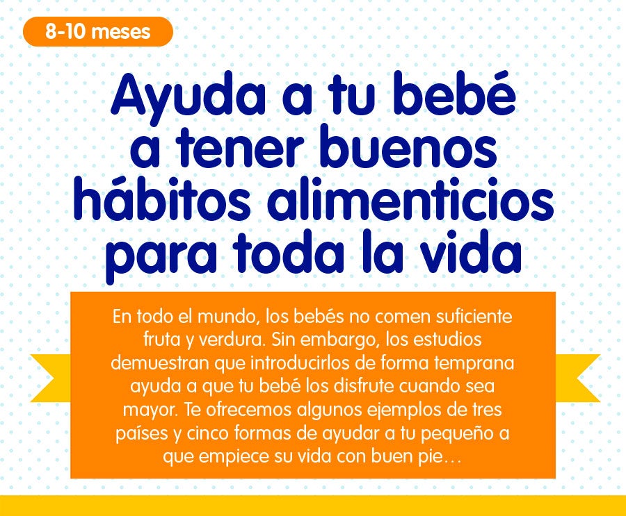 Hábitos de alimentación infantil, infografía