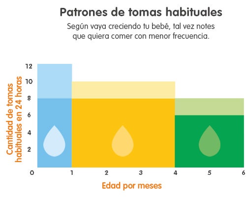 Cuánta leche toma un recién nacido, infografía