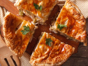 Mini-pastel de carne con verduras Mini-pastel de carne con verduras
