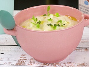 Recetas para bebé puré cereales manzana cebolla