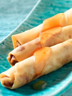 Rollitos crujientes de verduras Rollitos crujientes de verduras