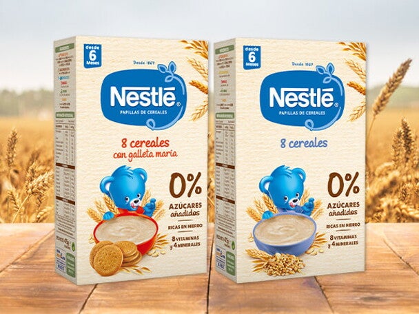 Papillas Nestlé 8 Cereales Papillas Nestlé 8 Cereales