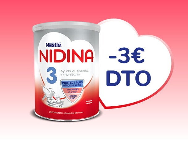 ¡Ahorra 3€ en NIDINA 3! ¡Ahorra 3€ en NIDINA 3!