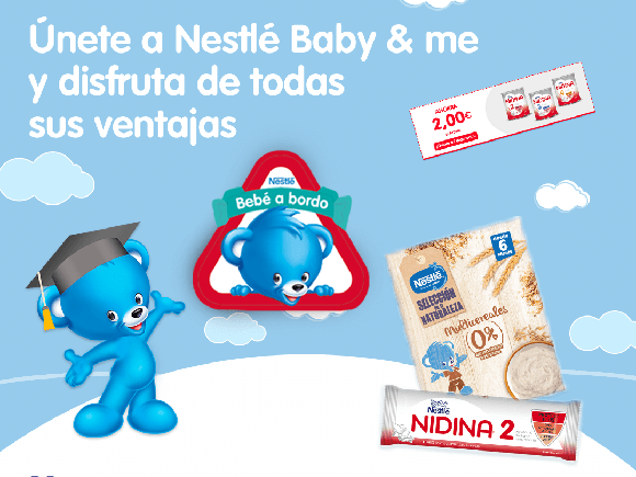 Únete a Nestlé Baby & me y disfruta de todas sus ventajas Únete a Nestlé Baby & me y disfruta de todas sus ventajas