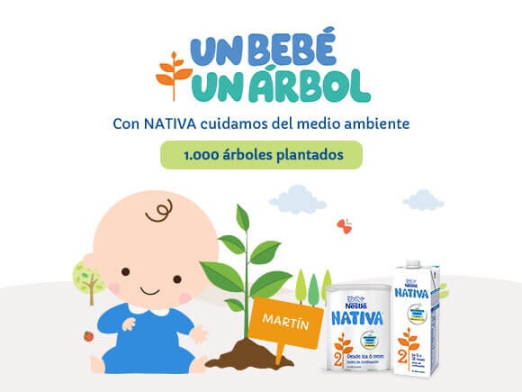 Un bebé, un árbol