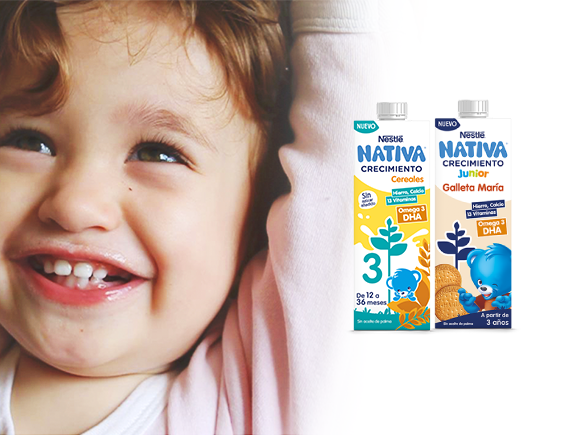 Nativa 3 Leche Líquida de Crecimiento con Galletas Maria · Nestlé