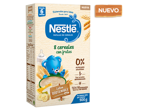 Papilla Nestlé 8 Cereales Frutas Papilla Nestlé 8 Cereales Frutas