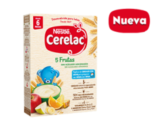 Producto Papilla Nestlé Cerelac 5 frutas Producto Papilla Nestlé Cerelac 5 frutas