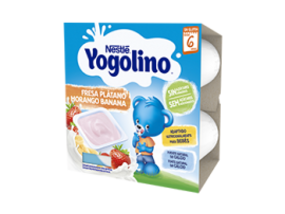 YOGOLINO Fresa Plátano (sin azúcar añadido*)