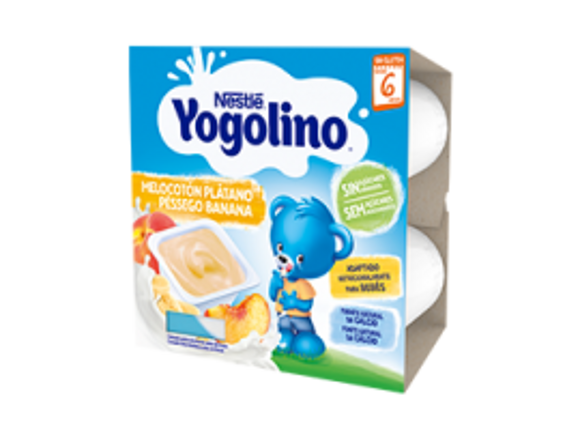 YOGOLINO Melocotón Plátano (sin azúcar añadido*) YOGOLINO Melocotón Plátano (sin azúcar añadido*)