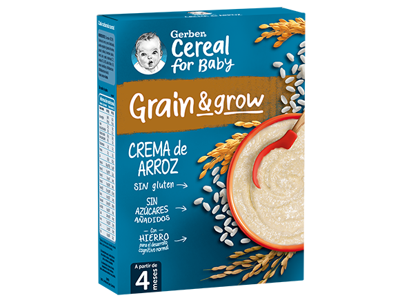 Papillas de cereales para bebés GERBER Crema de Arroz