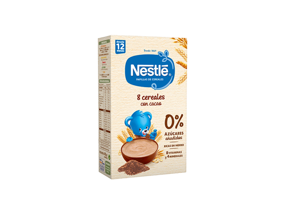 Papilla Nestlé 8 Cereales con Cacao