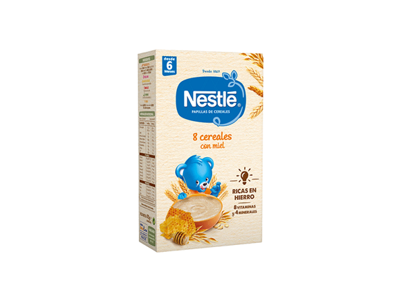 Papilla Nestlé 8 Cereales con Miel