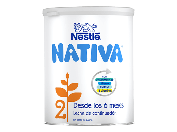 Nestlé NATIVA 1 Leche para bebés de 0 a 6 meses en polvo, fórmula para  lactantes. Pack de 6 botes de 800g (4800g en total) : :  Alimentación y bebidas