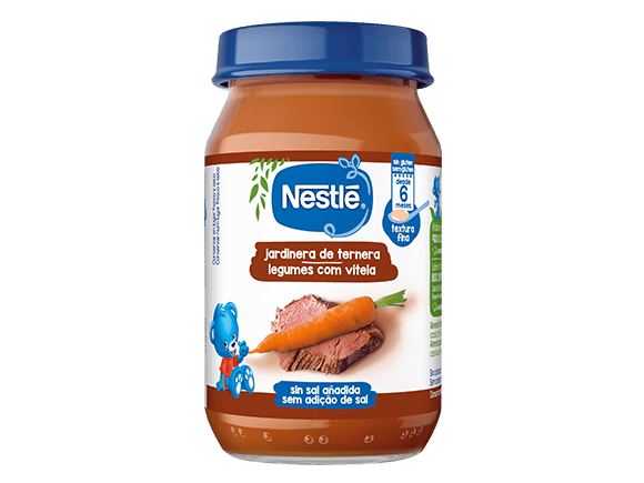 NESTLÉ Purés comida y Cena Jardinera de Ternera