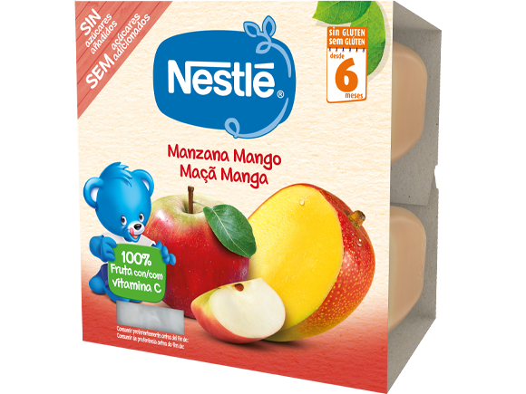 Purés Nestlé Tarrina Manzana y Mango