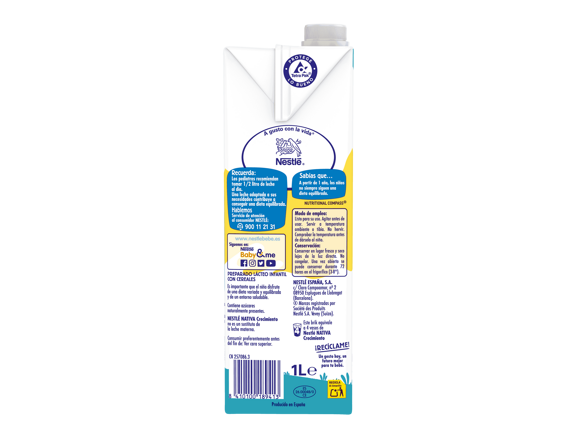 Nativa Nestlé Preparado lácteo infantil de crecimiento desde 1 año con  cereales Nestlé Nativa 3 sin aceite de palma Pack de 3 briks de 180 ml