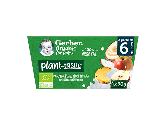 GERBER Plant-tastic Manzana y Piña - lateral
