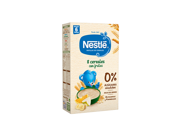 Papilla Nestlé 8 Cereales con Frutas