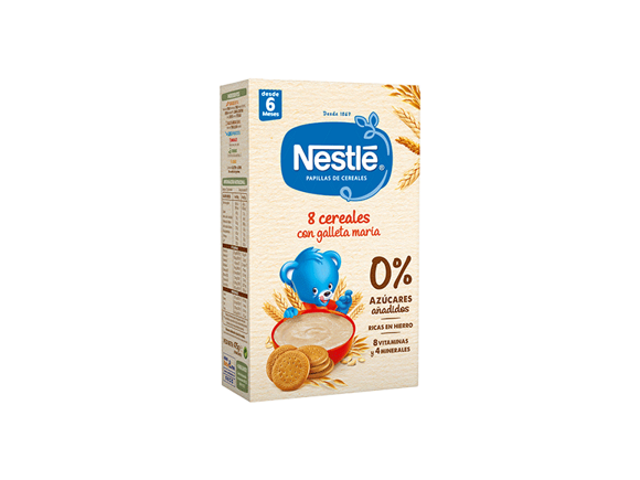 Papilla Nestlé 8 Cereales con Galleta