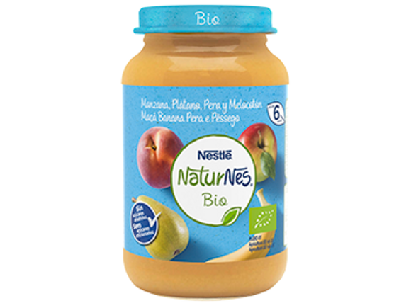 Tarrito Naturnes Bio manzana plátano pera melocotón Tarrito Naturnes Bio manzana plátano pera melocotón