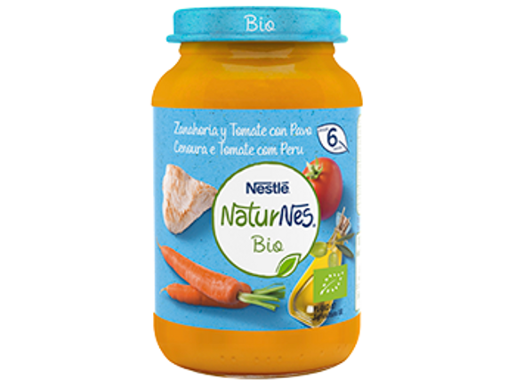 Tarrito Naturnes zanahoria tomate pavo Tarrito Naturnes zanahoria tomate pavo