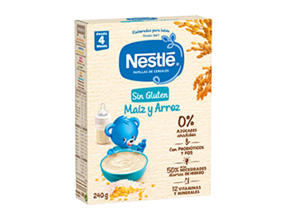 Papilla NESTLÉ sin gluten maíz y arroz Papilla NESTLÉ sin gluten maíz y arroz