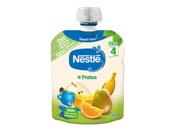 Puré 4 frutas para bebés