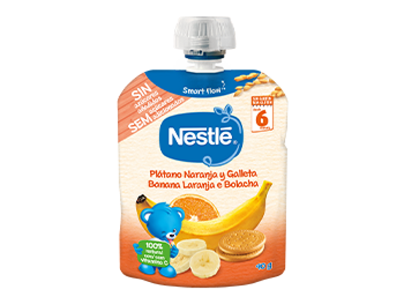 Puré frutas y galleta para bebés Puré frutas y galleta para bebés