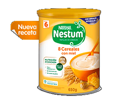 Papillas NESTUM 8 Cereales con miel Papillas NESTUM 8 Cereales con miel