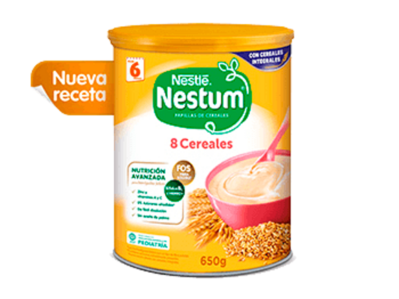 Papillas NESTUM 8 Cereales sin aceite de palma